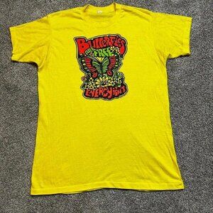 Vintage 1977 butterflies are‎ free, energy isn’t single stitch tshirt